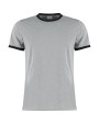 T-shirts KUSTOM KIT Fashion Fit Ringer Tee voor bedrukking &amp; borduring