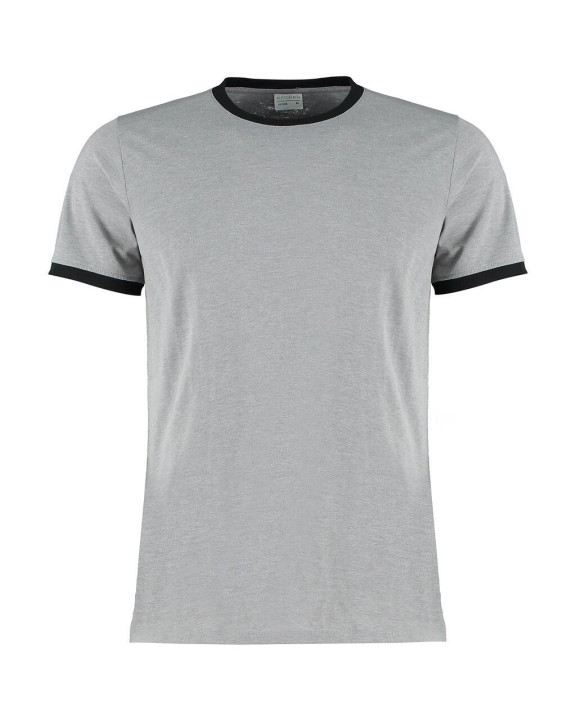 T-shirts KUSTOM KIT Fashion Fit Ringer Tee voor bedrukking &amp; borduring