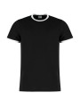 T-shirts KUSTOM KIT Fashion Fit Ringer Tee voor bedrukking &amp; borduring