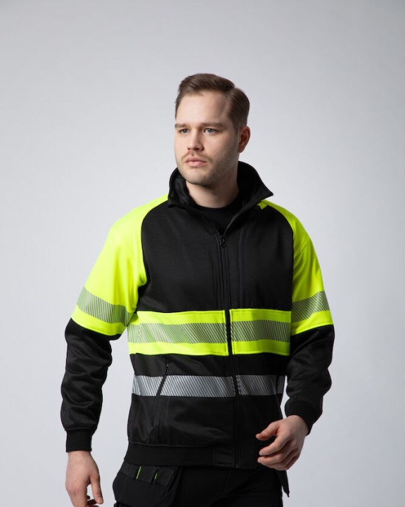Sweat-shirts personnalisable PROJOB 6120 SWEATSHIRT FULL ZIP - EN ISO 20471 CLASSE 1