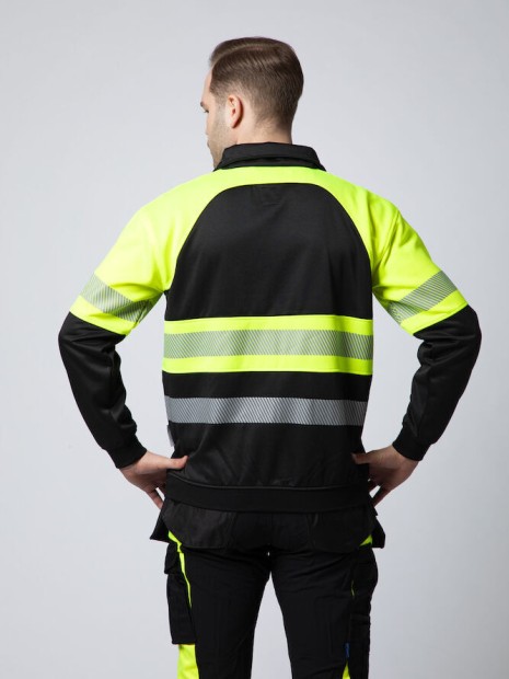 Sweat-shirts à personnaliser PROJOB 6120 SWEATSHIRT FULL ZIP - EN ISO 20471 CLASSE 1 