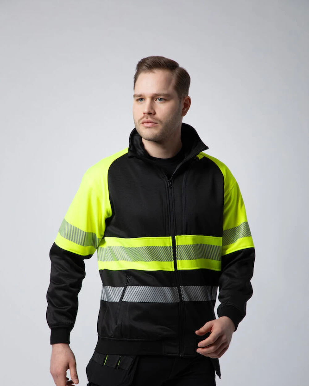 Sweat-shirts personnalisable PROJOB 6120 SWEATSHIRT FULL ZIP - EN ISO 20471 CLASSE 1
