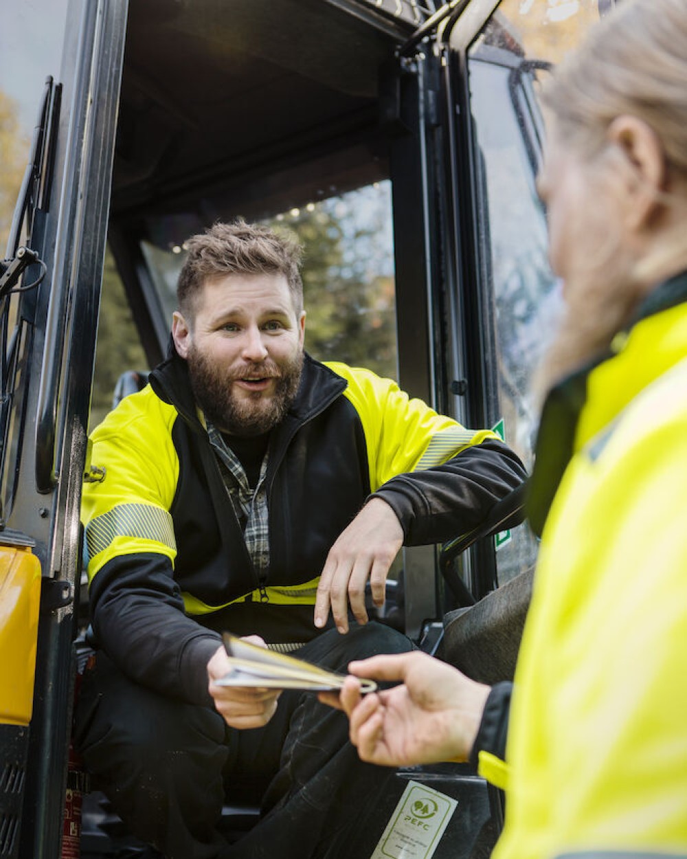 Sweat-shirts personnalisable PROJOB 6120 SWEATSHIRT FULL ZIP - EN ISO 20471 CLASSE 1