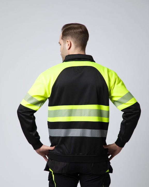 Sweat-shirts personnalisable PROJOB 6120 SWEATSHIRT FULL ZIP - EN ISO 20471 CLASSE 1