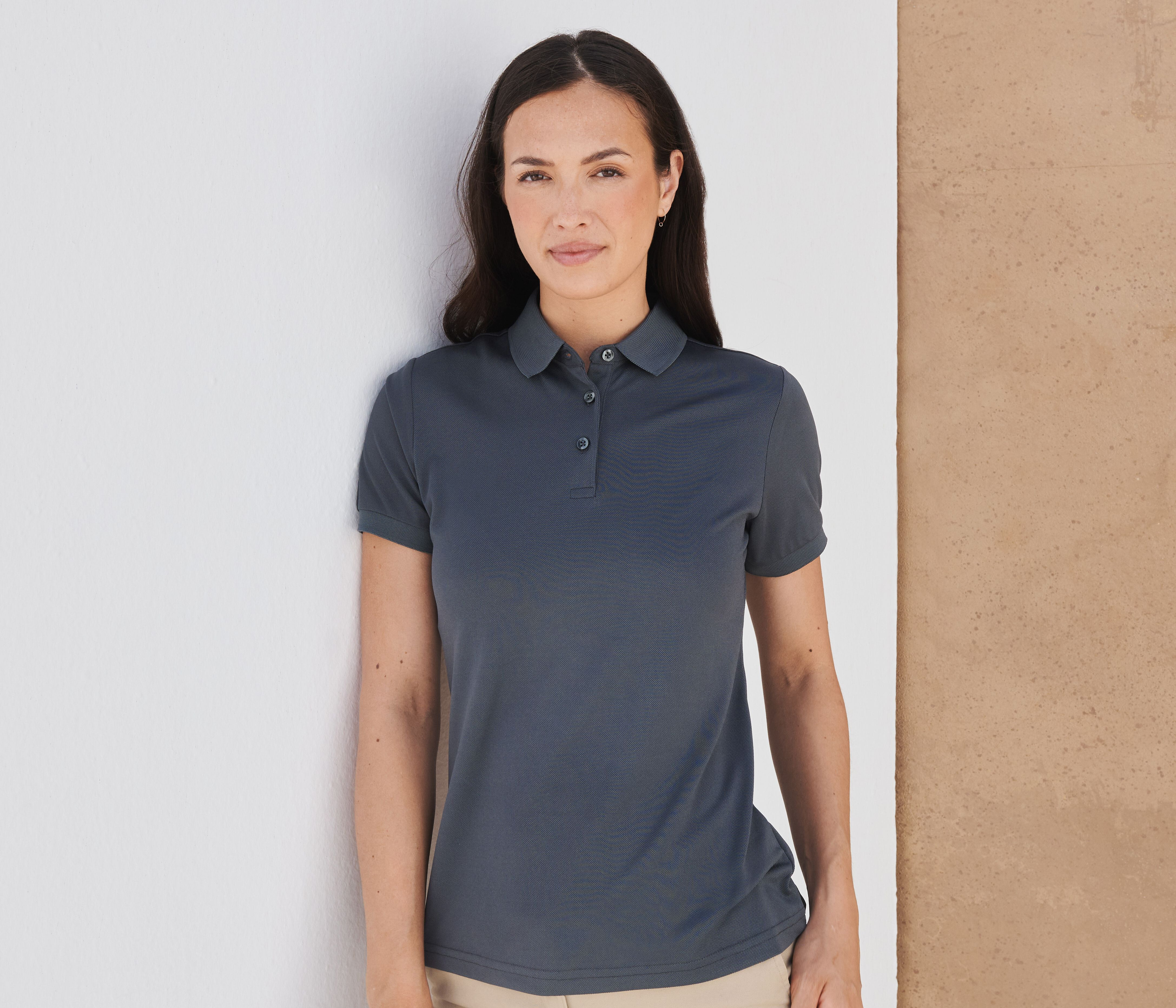 HENBURY LADIES' RECYCLED POLYESTER POLO SHIRT Poloshirts personalisierbar