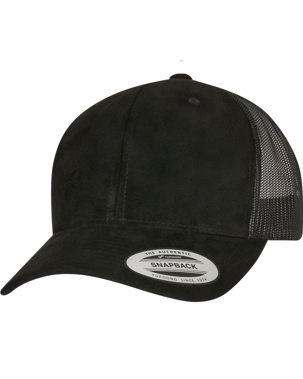 FLEXFIT SUEDE LEATHER TRUCKER CAP Kappen personalisierbar