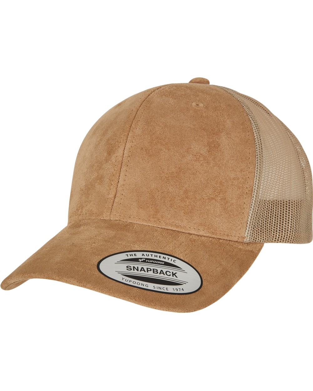 FLEXFIT SUEDE LEATHER TRUCKER CAP Kappen personalisierbar