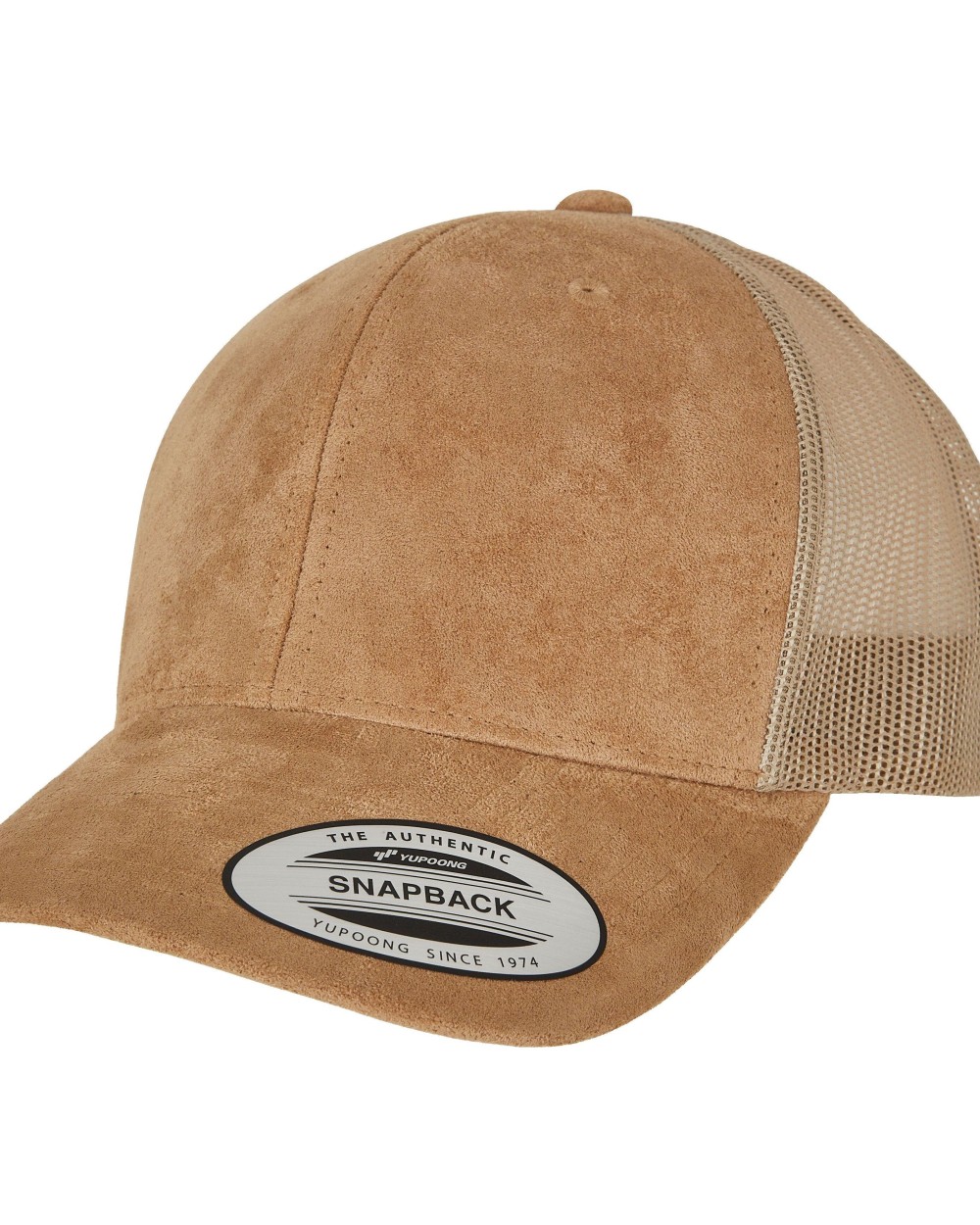 Petjes FLEXFIT SUEDE LEATHER TRUCKER CAP voor bedrukking &amp; borduring