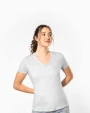 T-shirts KARIBAN Dames-T-shirt BIO150 IC V-hals voor bedrukking &amp; borduring