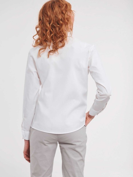 Chemises à personnaliser RUSSELL Chemise femme popeline pur coton manches longues 