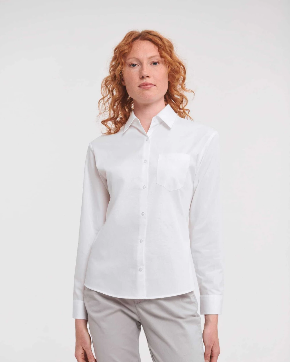 Chemises personnalisable RUSSELL Chemise femme popeline pur coton manches longues