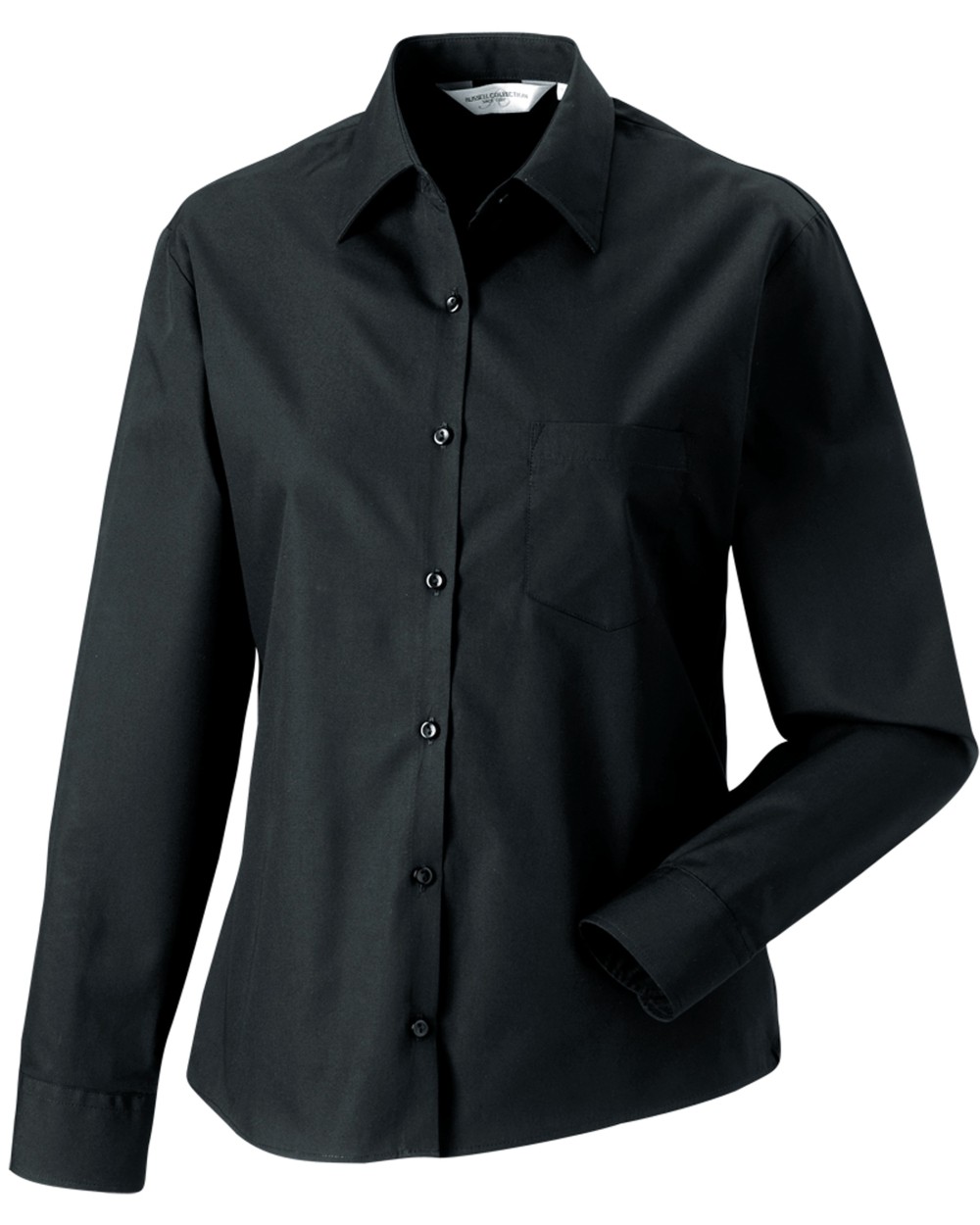 Hemden RUSSELL Ladies' Ls Pure Cotton Easy Care Poplin Shirt voor bedrukking &amp; borduring