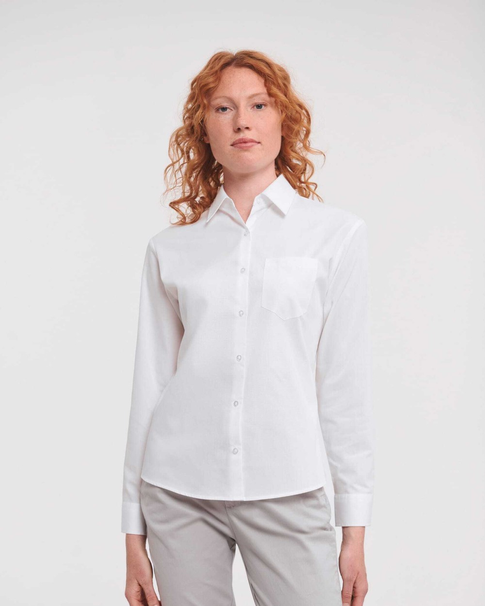 Chemises personnalisable RUSSELL Chemise femme popeline pur coton manches longues