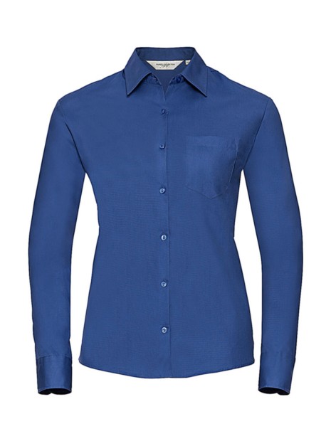 RUSSELL Chemise femme popeline pur coton manches longues /api/colors/5dc44906-cc55-40da-a4bd-f217e97024da personnalisable
