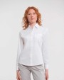 RUSSELL Ladies' Ls Pure Cotton Easy Care Poplin Shirt Hemden personalisierbar