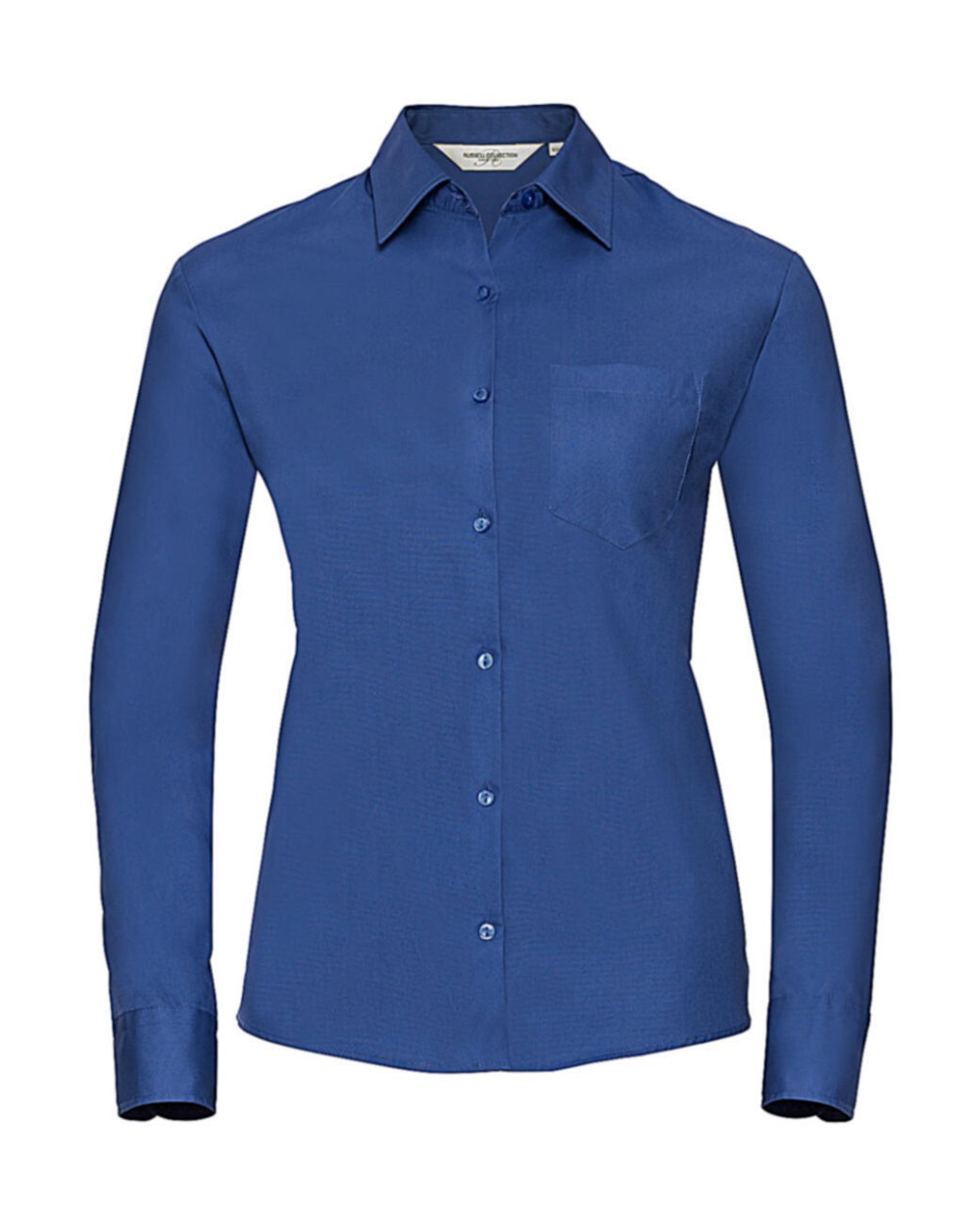 RUSSELL Ladies' Ls Pure Cotton Easy Care Poplin Shirt Hemden personalisierbar