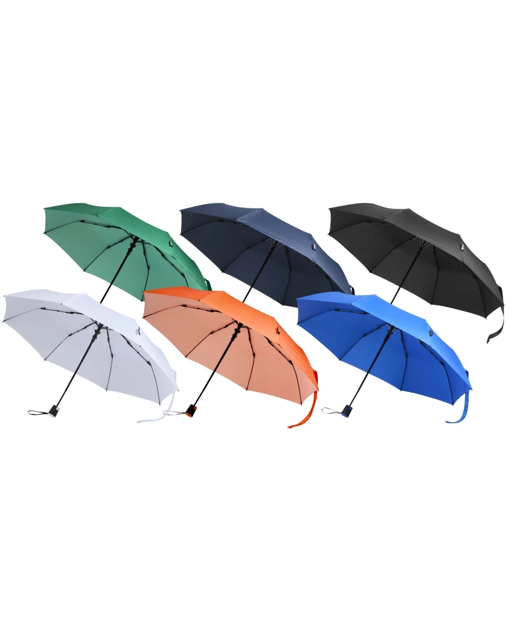 4DO Agnes 21" faltbarer RPET-Regenschirm mit automatischer Öffnung Regenschirme personalisierbar