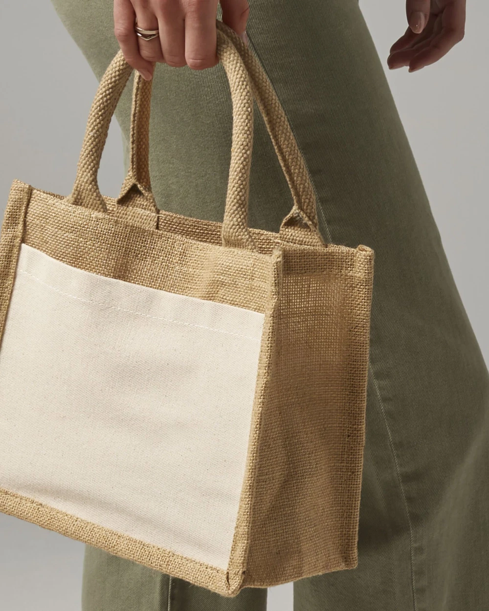 Tote bags personnalisable WESTFORDMILL COTTON PUCKET JUTE GIFT BAG