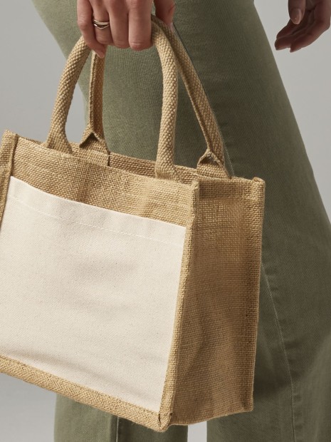 Tote bags à personnaliser WESTFORDMILL COTTON PUCKET JUTE GIFT BAG 