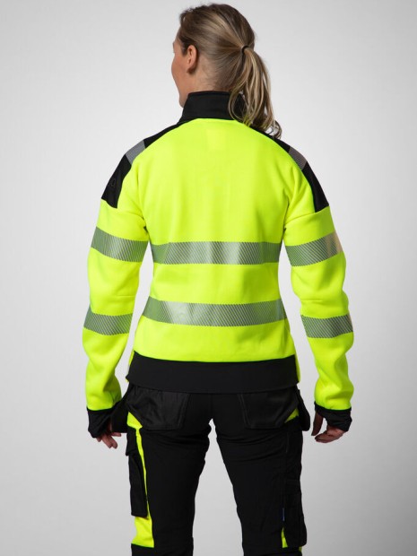 Sweat-shirts à personnaliser PROJOB 6111 SWEATSHIRT FULL ZIP FEMME EN ISO 20471 3/2 