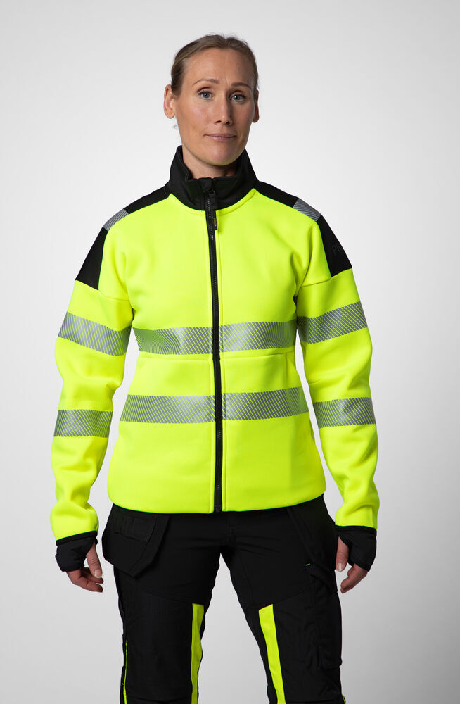 Sweat-shirts personnalisable PROJOB 6111 SWEATSHIRT FULL ZIP FEMME EN ISO 20471 3/2