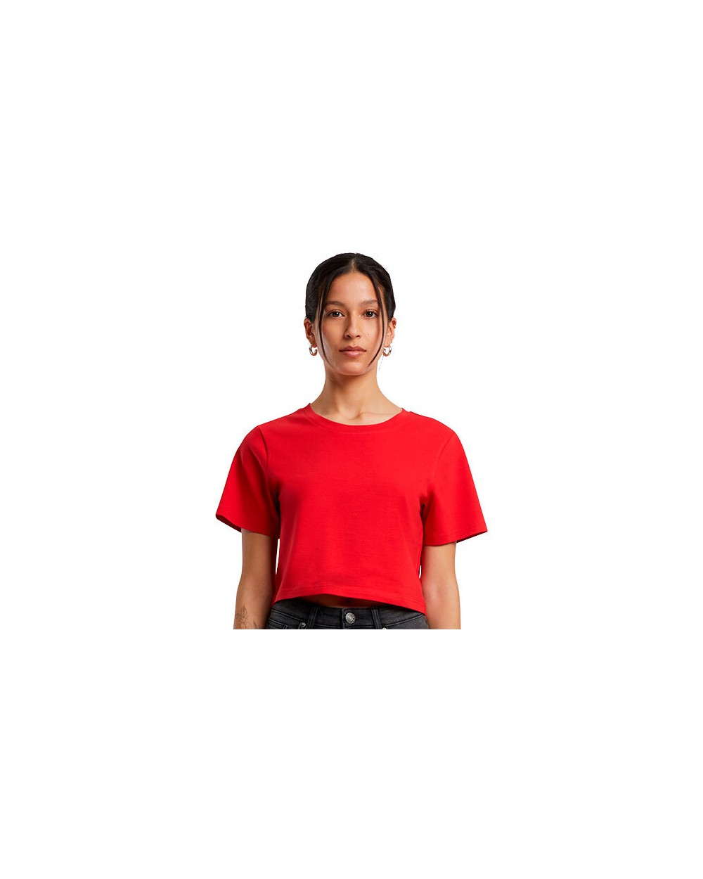 BUILD YOUR BRAND LADIES CROPPED TEE T-Shirts personalisierbar
