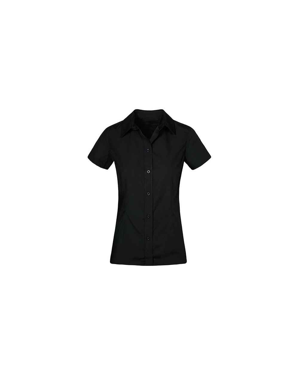PROMODORO Women`s Poplin Shirt Short Sleeve Hemden personalisierbar