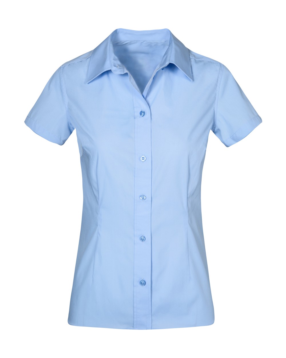 Chemises personnalisable PROMODORO Women`s Poplin Shirt Short Sleeve