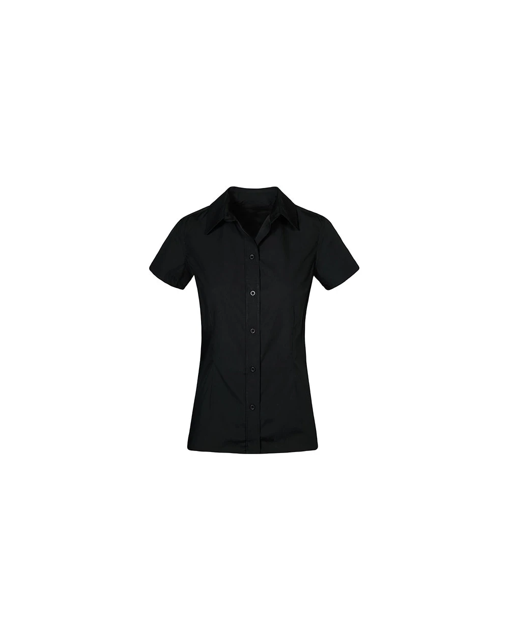 PROMODORO Women`s Poplin Shirt Short Sleeve Hemden personalisierbar