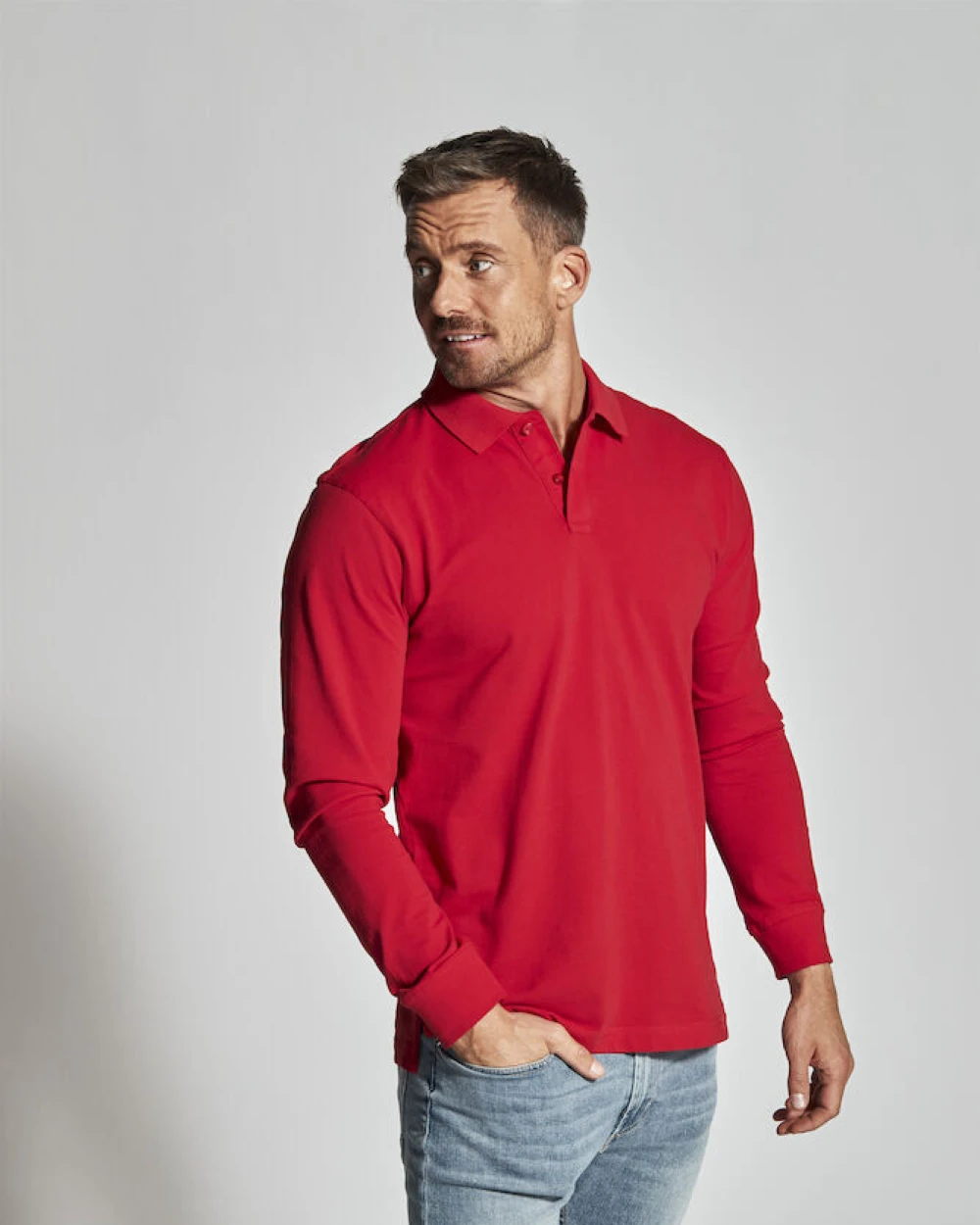 Polo's COTTOVER POLO PIQUE LONG SLEEVE MAN - GOTS GECERTIFICEERD voor bedrukking &amp; borduring