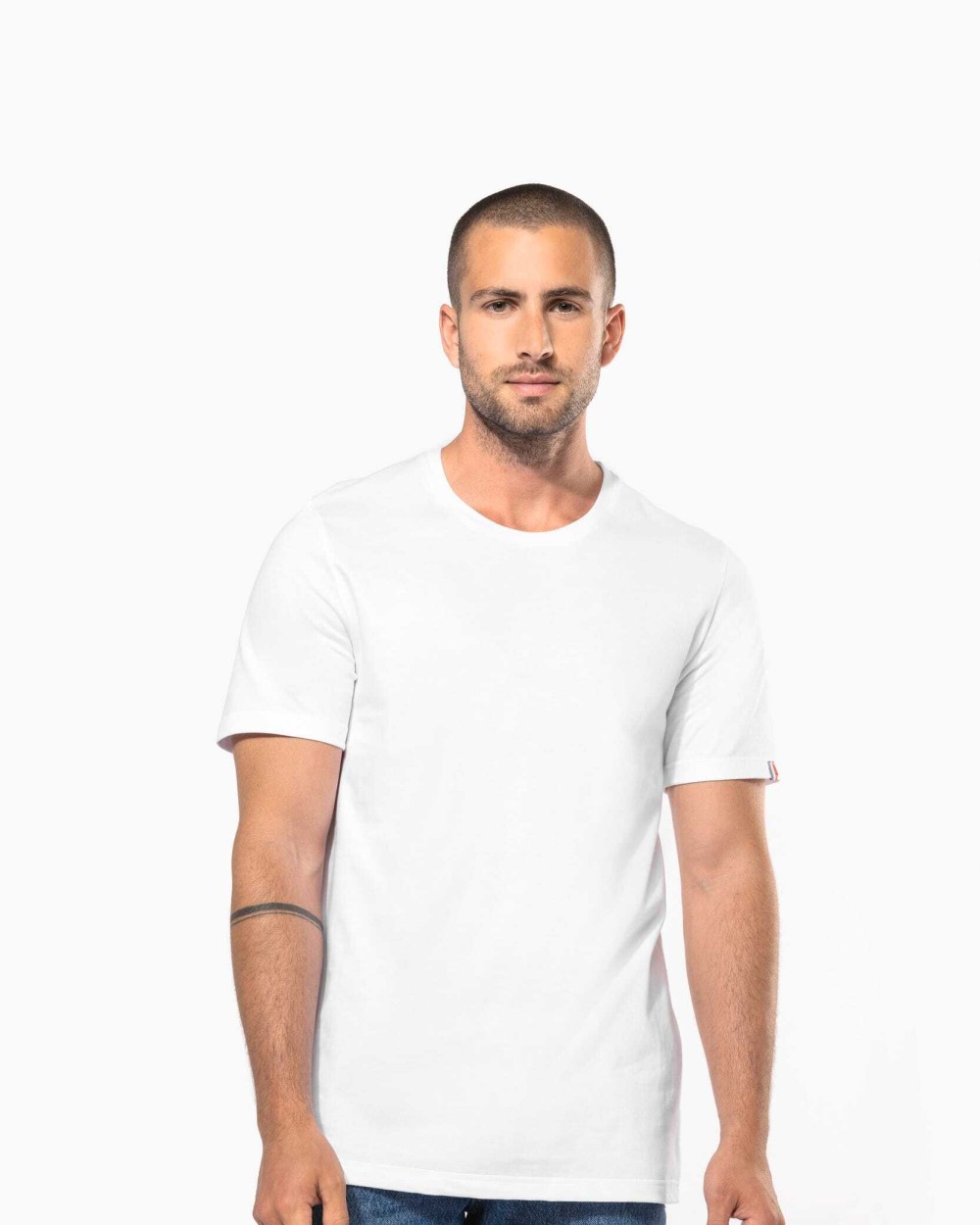 T-shirts KARIBAN Biologisch heren T-shirt "Origine France Garantie" voor bedrukking &amp; borduring