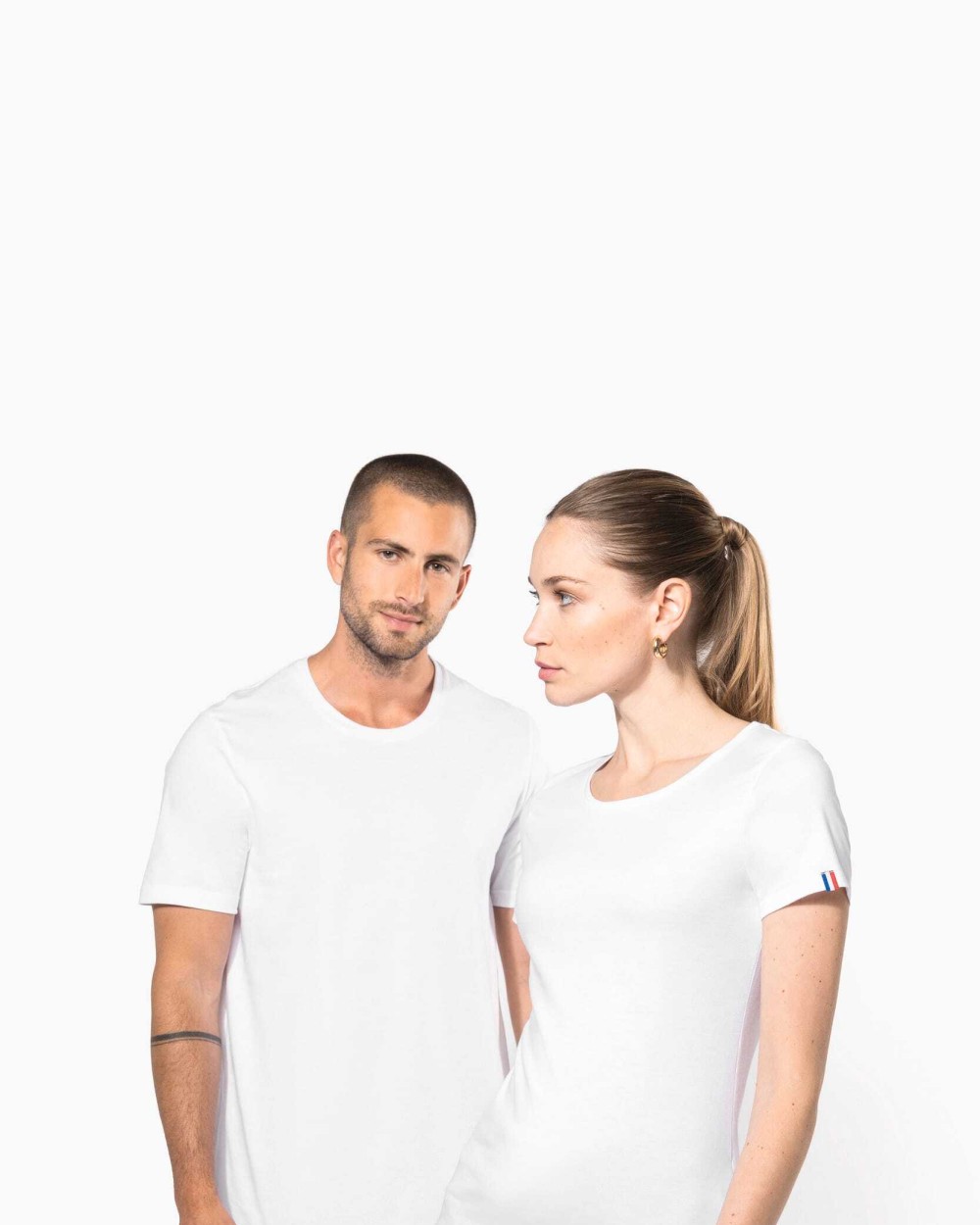 T-shirts KARIBAN Biologisch heren T-shirt "Origine France Garantie" voor bedrukking &amp; borduring