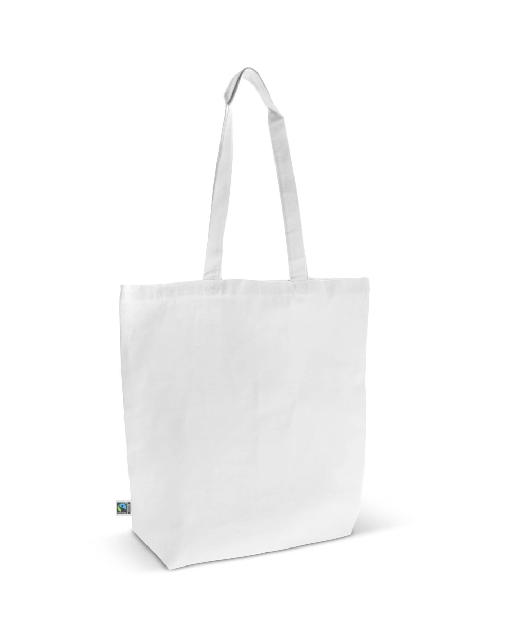 Tassen & Zakken 4DO Fairtrade katoenen tas gekleurd lang 270g/m² 42x12x43cm voor bedrukking &amp; borduring