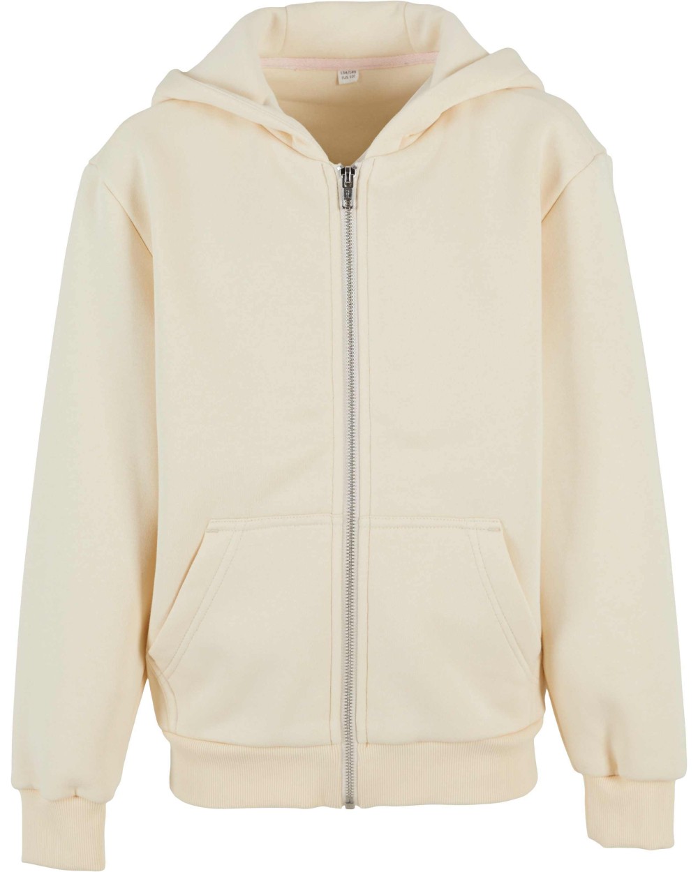 BUILD YOUR BRAND Kids fluffy zip hoodie Sweatshirts personalisierbar