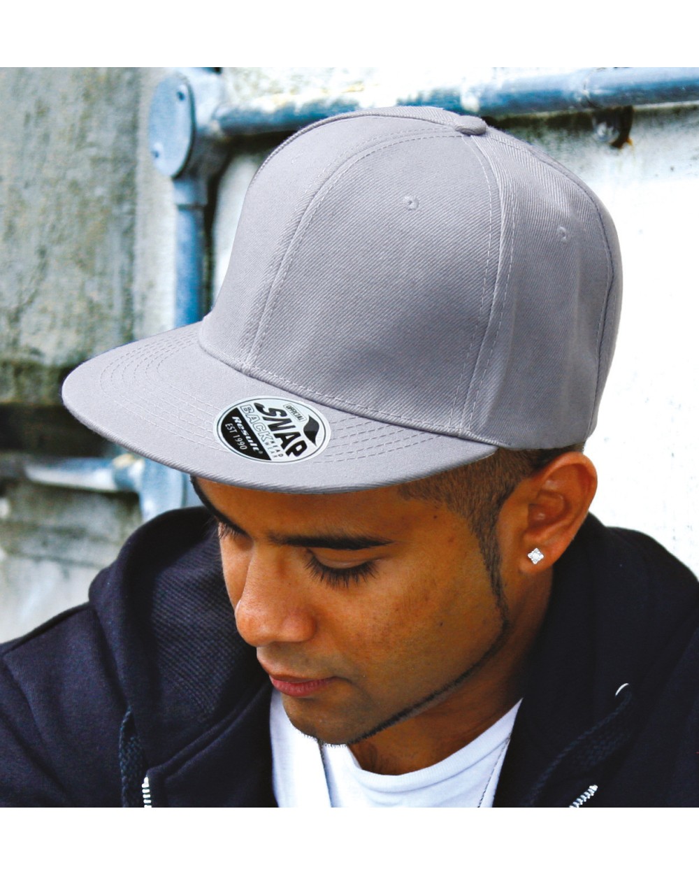 RESULT Bronx Original Flat Peak Snapback Cap Kappen personalisierbar