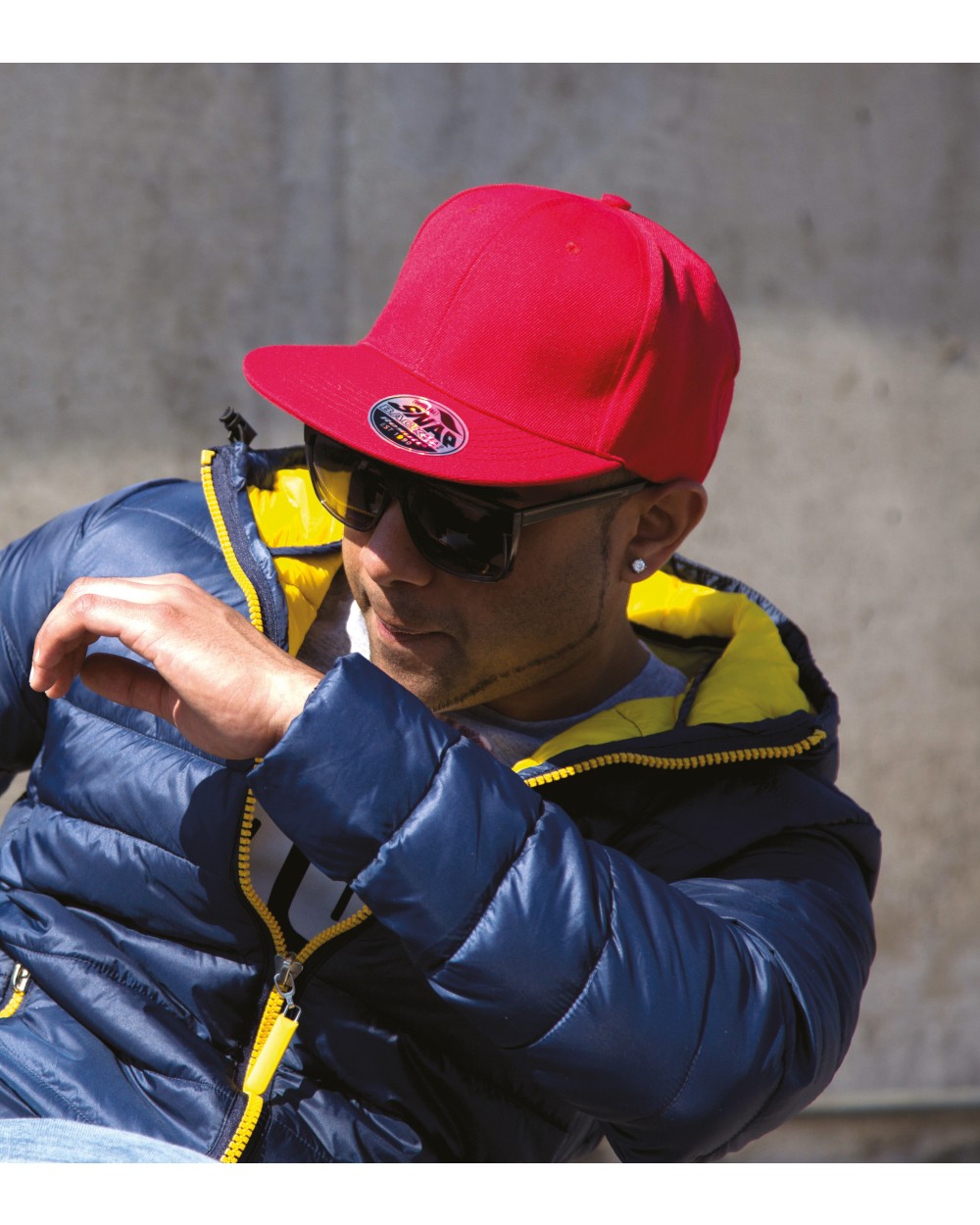 RESULT Bronx Original Flat Peak Snapback Cap Kappen personalisierbar