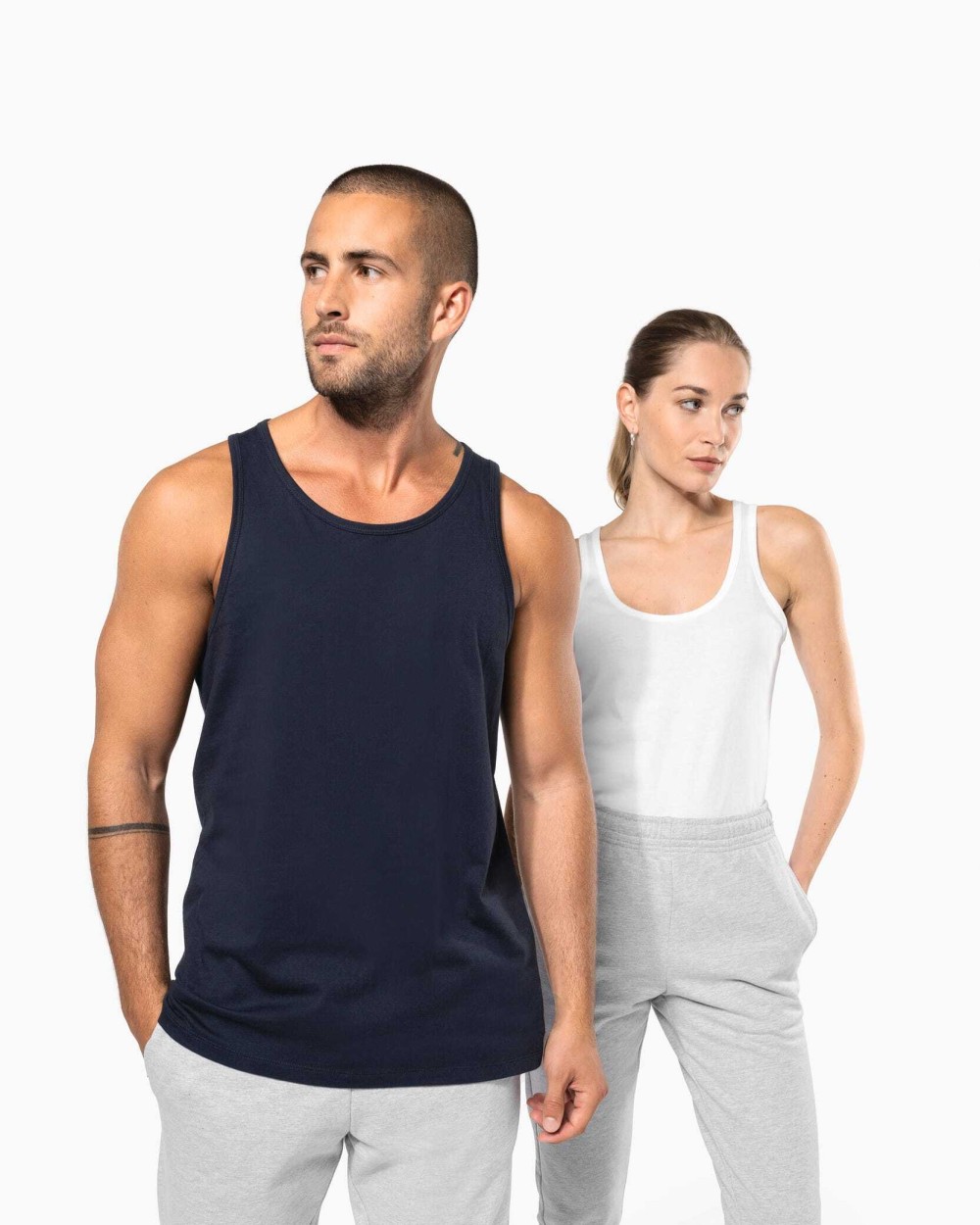 KARIBAN Damen Bio150 IC Achselhemd T-Shirts personalisierbar