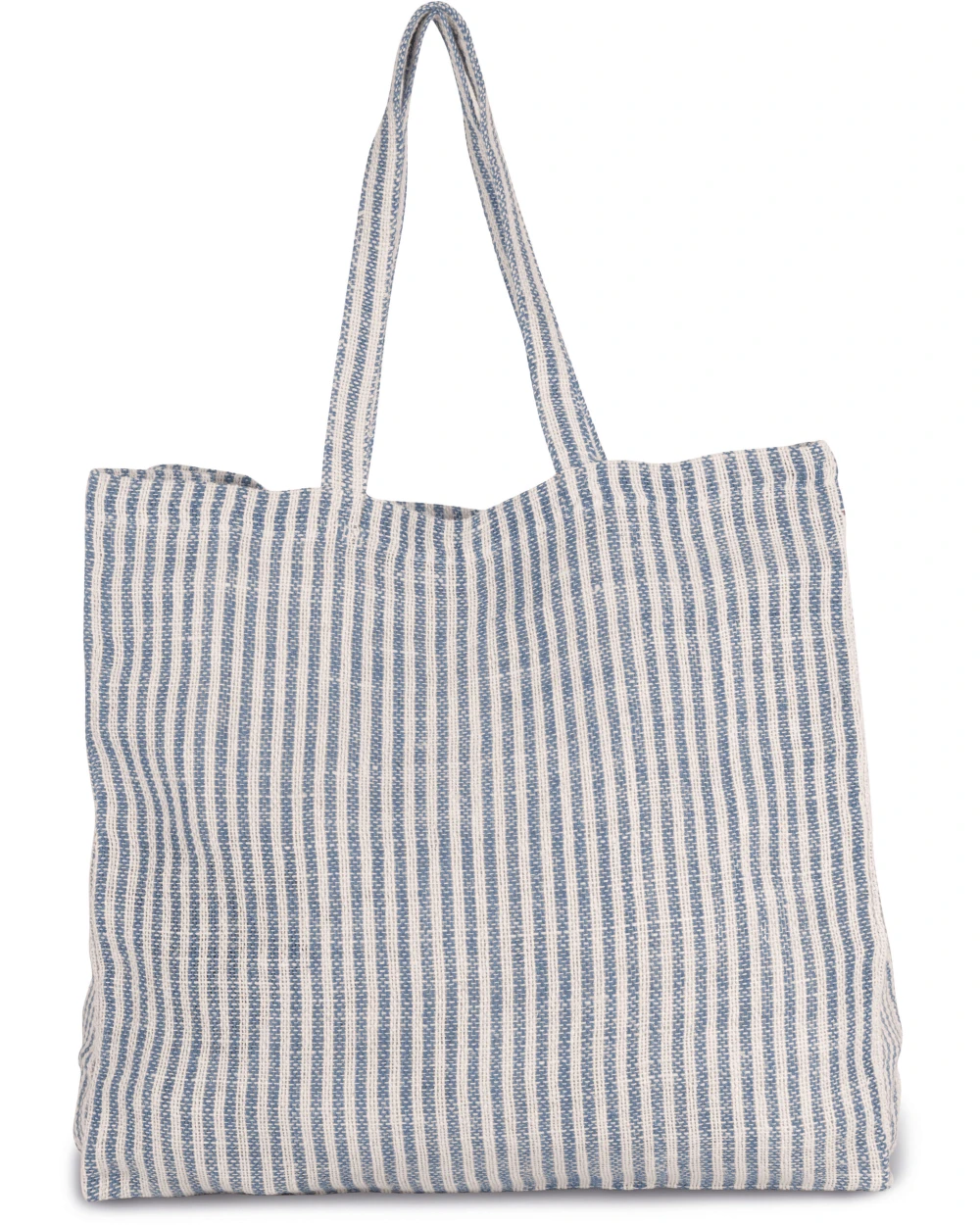 KIMOOD Gestreifte Shoppingtasche aus Juco Tote Bags personalisierbar