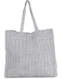 KIMOOD Gestreifte Shoppingtasche aus Juco Tote Bags personalisierbar