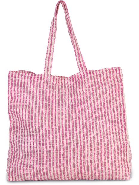KIMOOD Sac shopping à rayures en juco /api/colors/1d8ba3b3-387a-4b44-afec-7530fef17f52 personnalisable