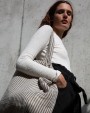 Tote bags KIMOOD Gestreepte shopper van juco voor bedrukking &amp; borduring