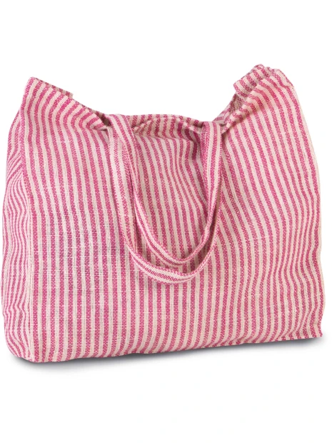 KIMOOD Sac shopping à rayures en juco  personnalisable