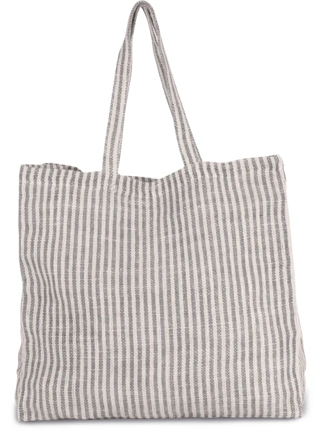 KIMOOD Sac shopping à rayures en juco /api/colors/82424e49-55ba-43f2-86a2-ea8fe8e05af6 personnalisable