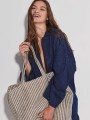 Tote bags à personnaliser KIMOOD Sac shopping à rayures en juco 
