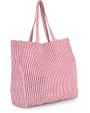 KIMOOD Gestreifte Shoppingtasche aus Juco Tote Bags personalisierbar
