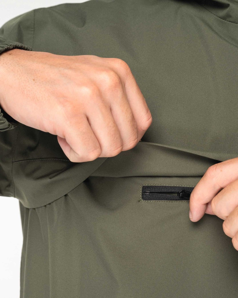 Vestes personnalisable NATIVE SPIRIT Veste coupe-vent imperméable écoresponsable quart zip unisexe