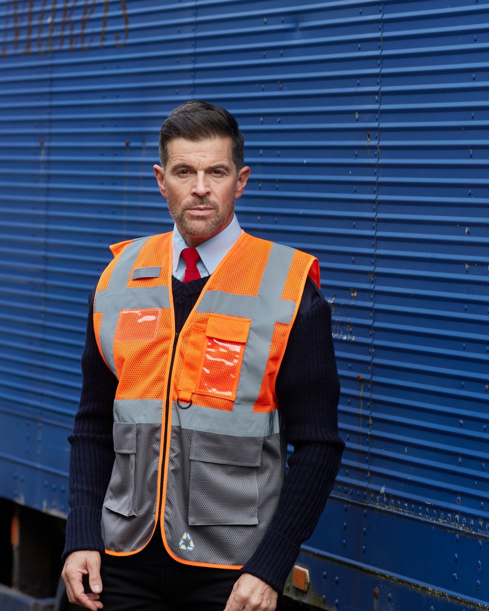 YOKO Top Cool - Hi-Vis mesh executive waistcoat Warnwesten personalisierbar