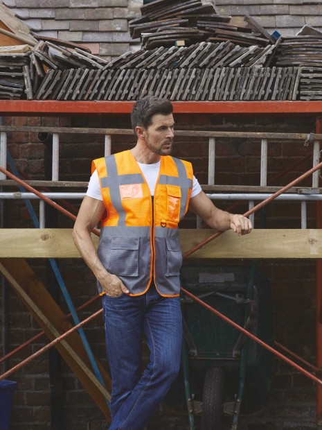 Gilets de sécurité à personnaliser YOKO Gilet haute visibilité Top Cool "Management" 