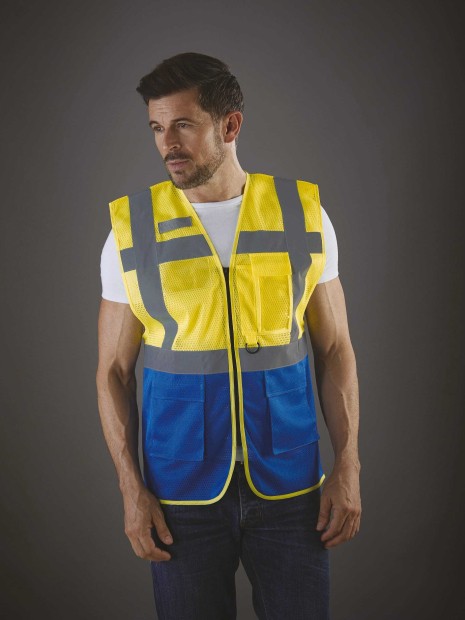 Gilets de sécurité à personnaliser YOKO Gilet haute visibilité Top Cool "Management" 