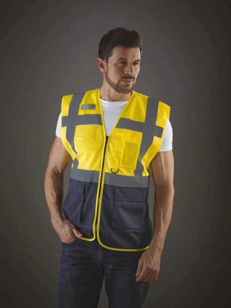 Gilets de sécurité à personnaliser YOKO Gilet haute visibilité Top Cool "Management" 